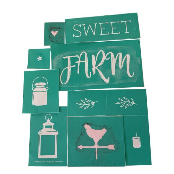 Country 4 8.5 x 11 Chalk Couture Reusable Transfers - Picture 4 of 7